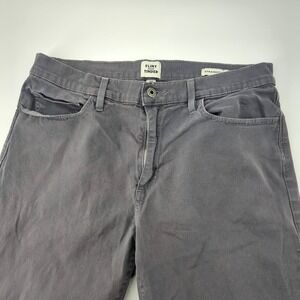 Flint and Tinder Straight Fit Pants Men 33x32 Gray Stretch Made in USA Chino